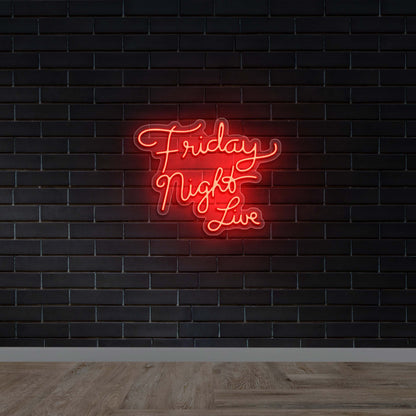 Friday Night Live - Premium Neon Artwork
