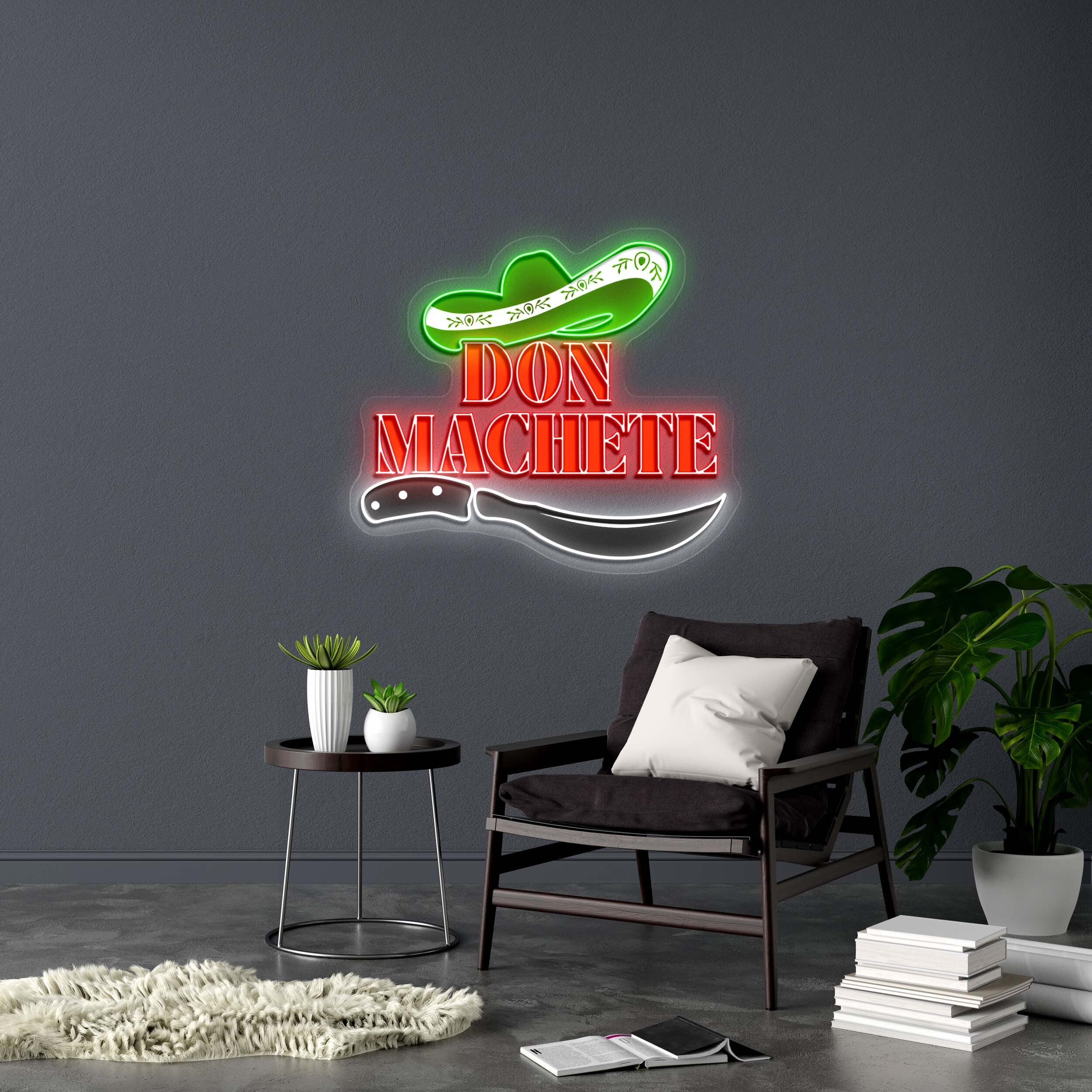 DON MACHETE - Premium Neon Artwork