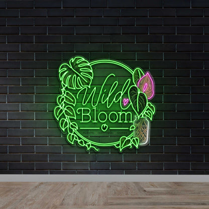 Wild Bloom - Premium Neon Artwork