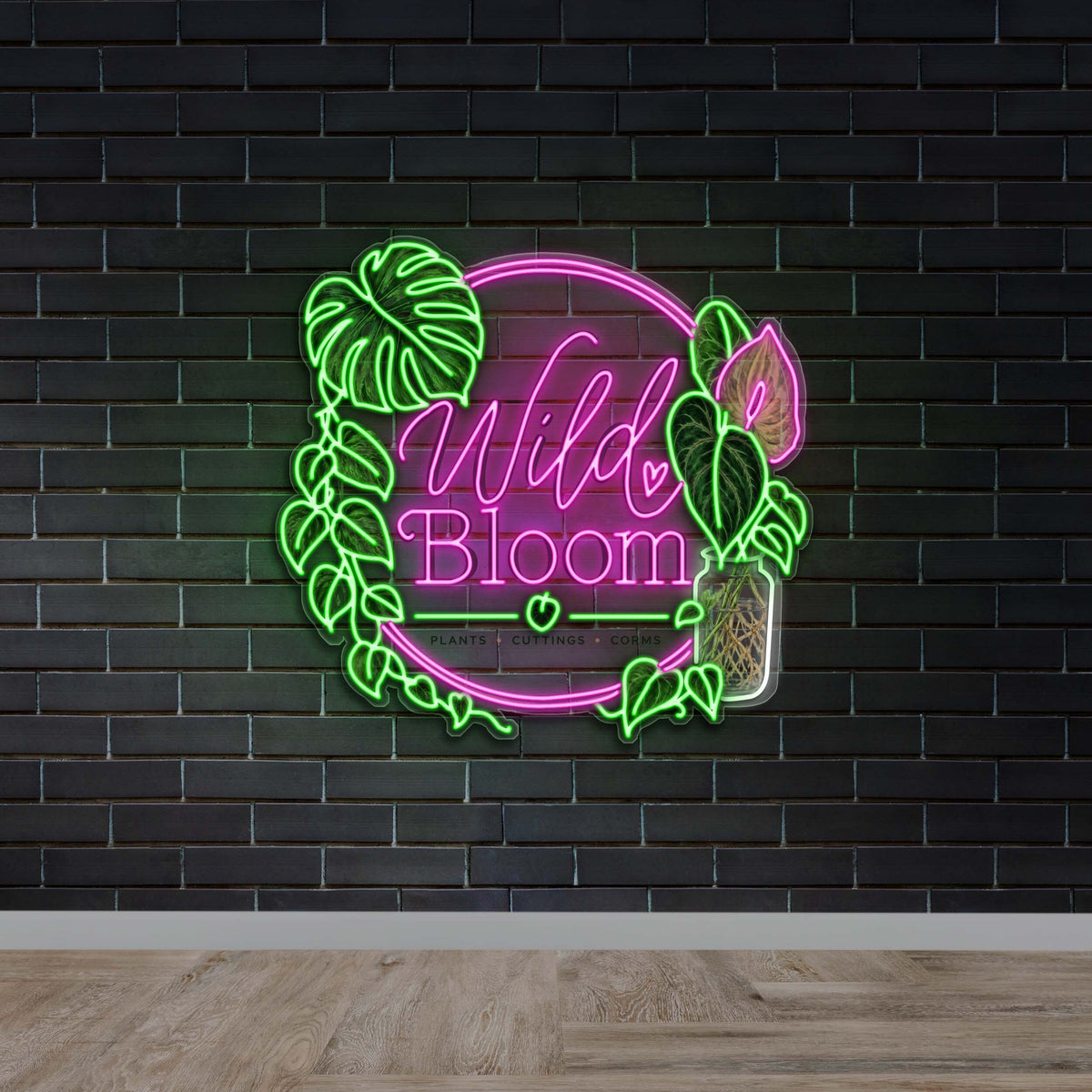 Wild Bloom - Premium Neon Artwork