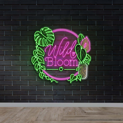 Wild Bloom - Premium Neon Artwork