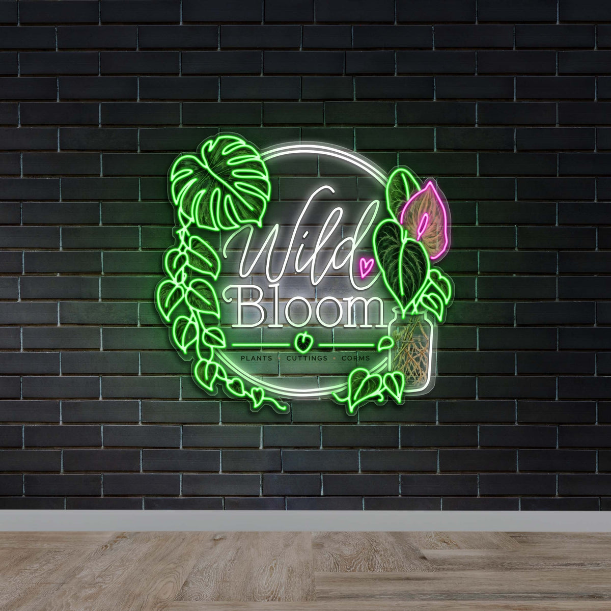 Wild Bloom - Premium Neon Artwork