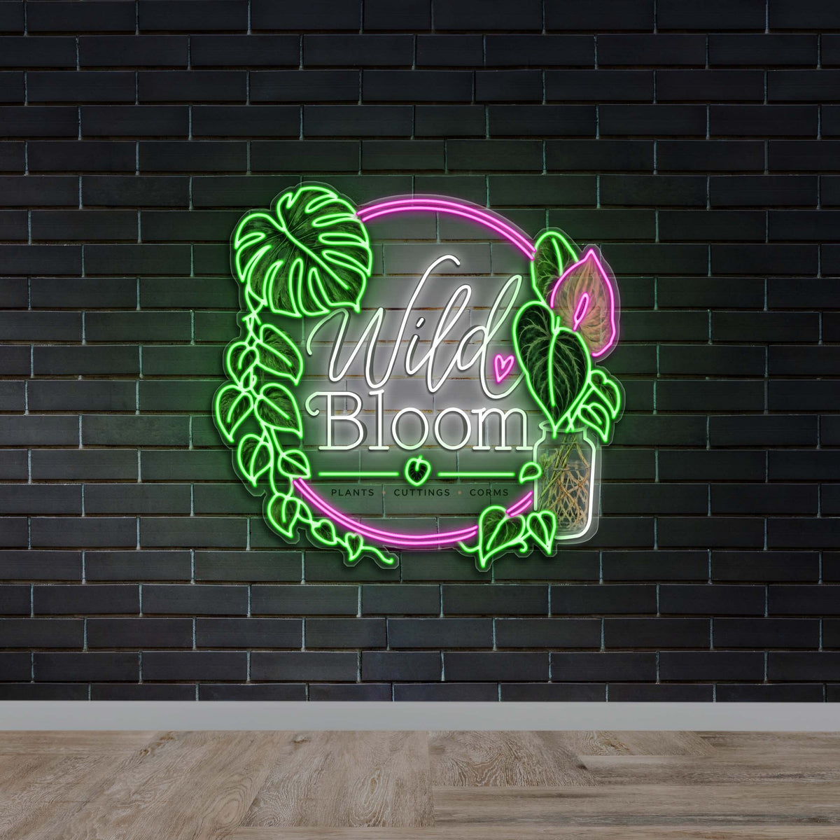 Wild Bloom - Premium Neon Artwork