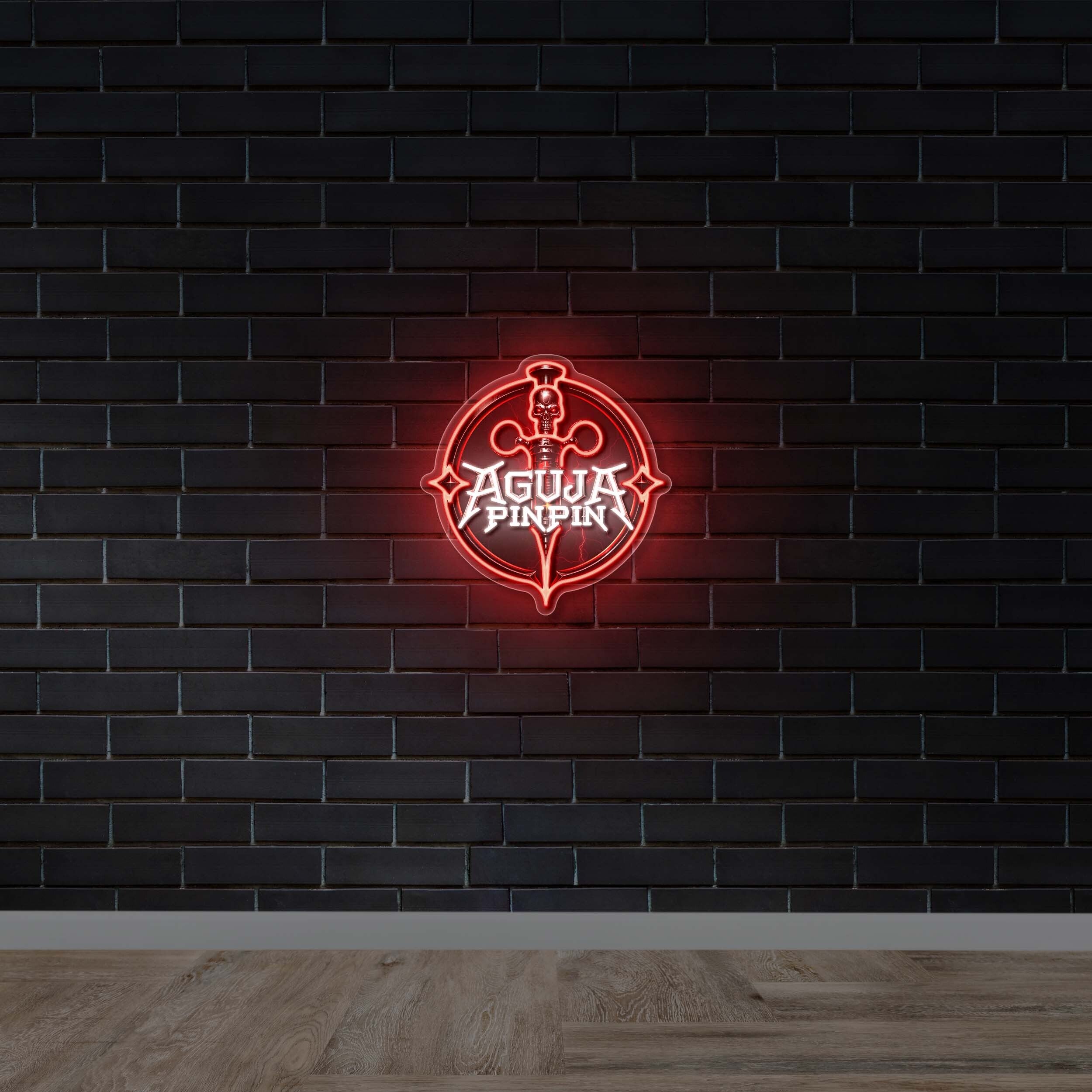 AGUJA PINPIN - Premium Neon Artwork