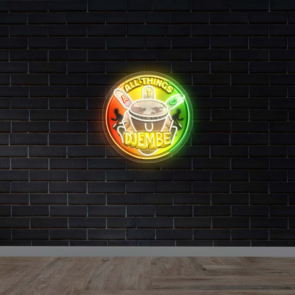ALL THINGS DJEMBE - Premium Neon Artwork