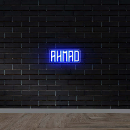 AHMAD - Premium Neon Artwork