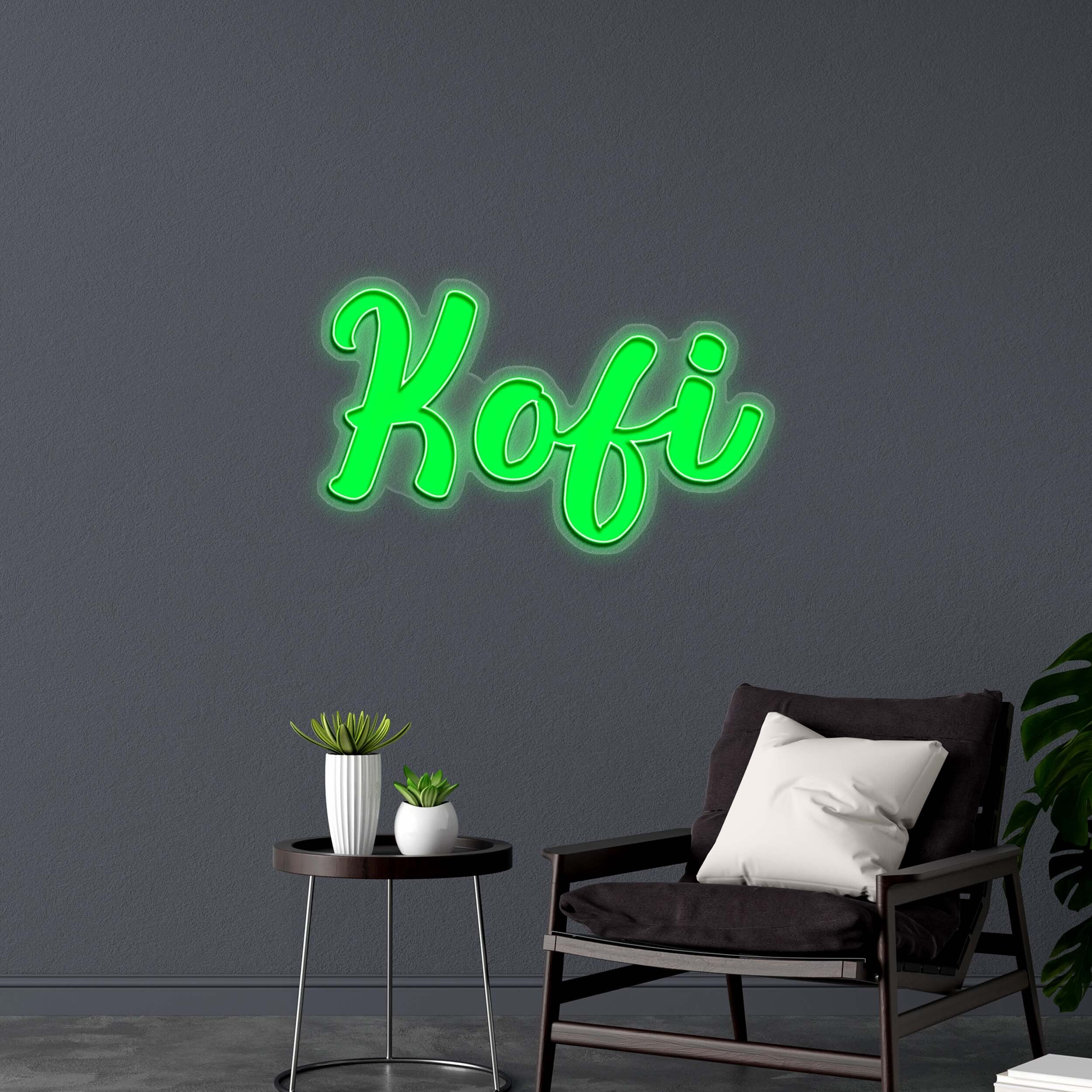 Kofi - Premium Neon Artwork