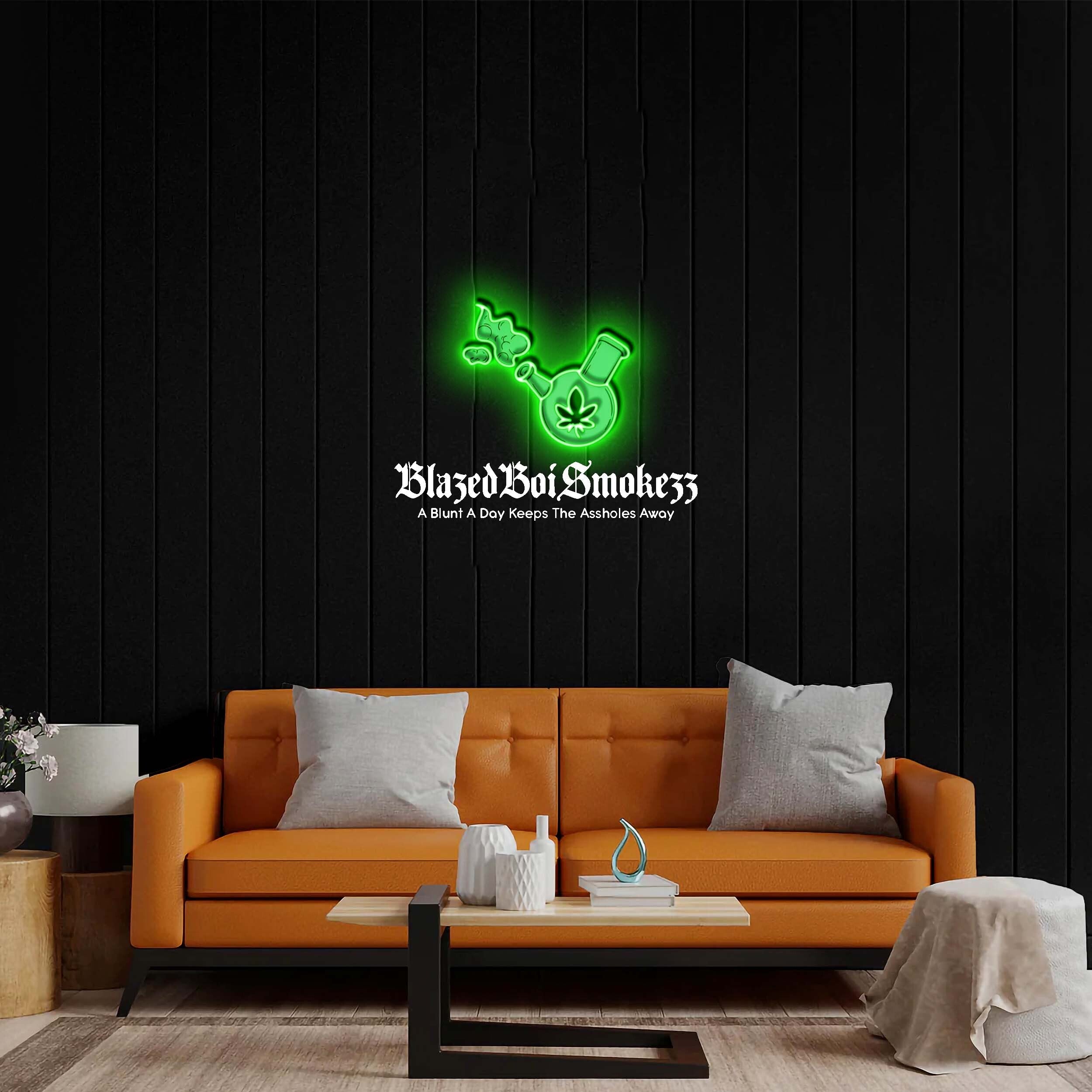 BlazedBoiSmoke33 - Premium Neon Artwork