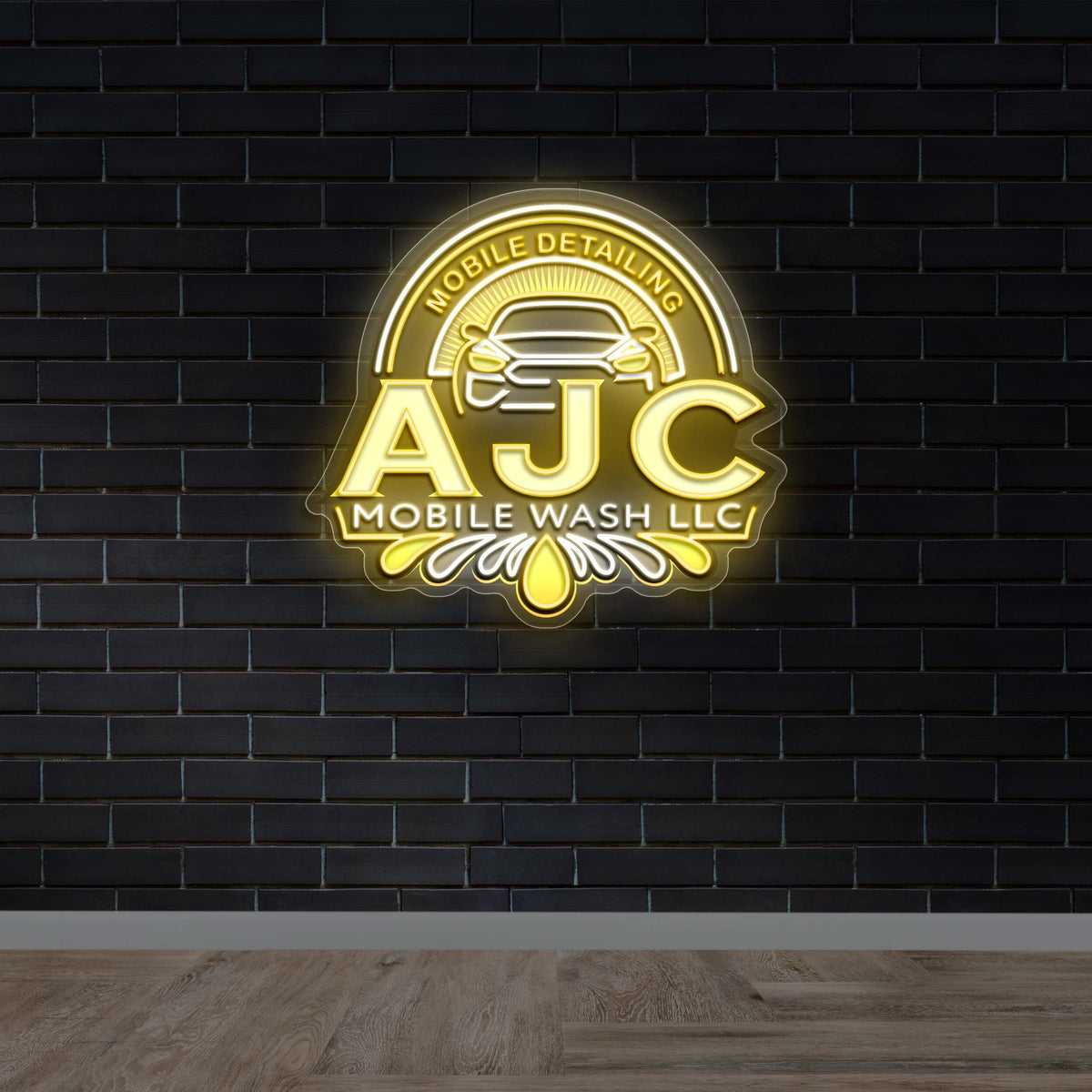 AJC Mobile Wash LLC - Premium Neon Artwork