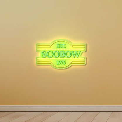 EST. SCOBOW 1975 - Premium Neon Artwork