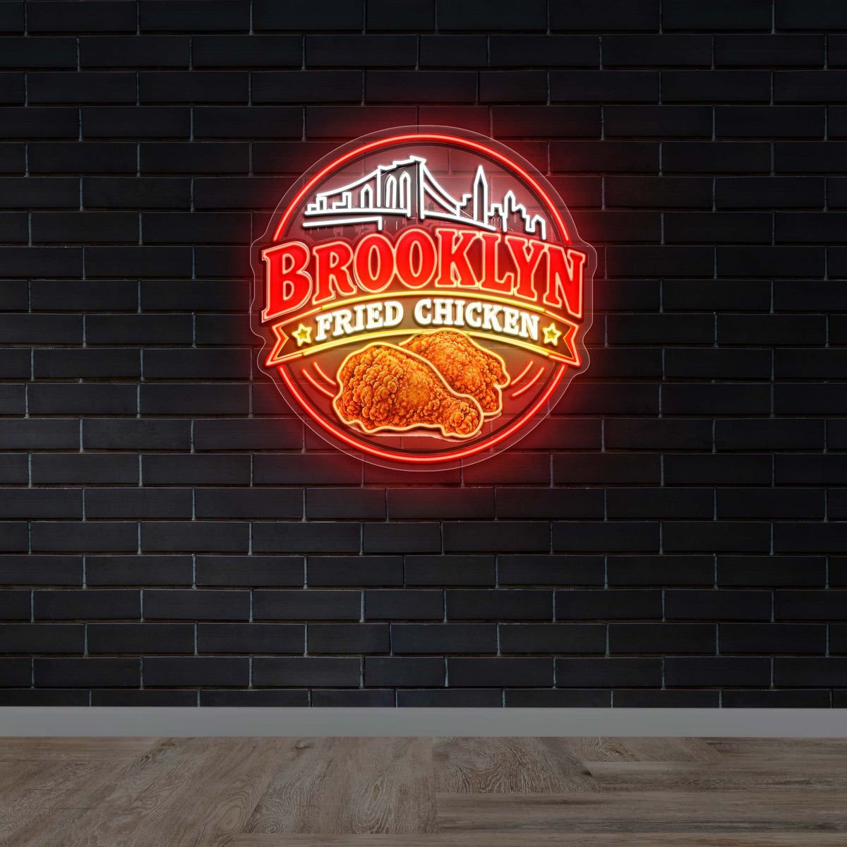 Brooklyn Fried Chicken - Premium Neon Artwork