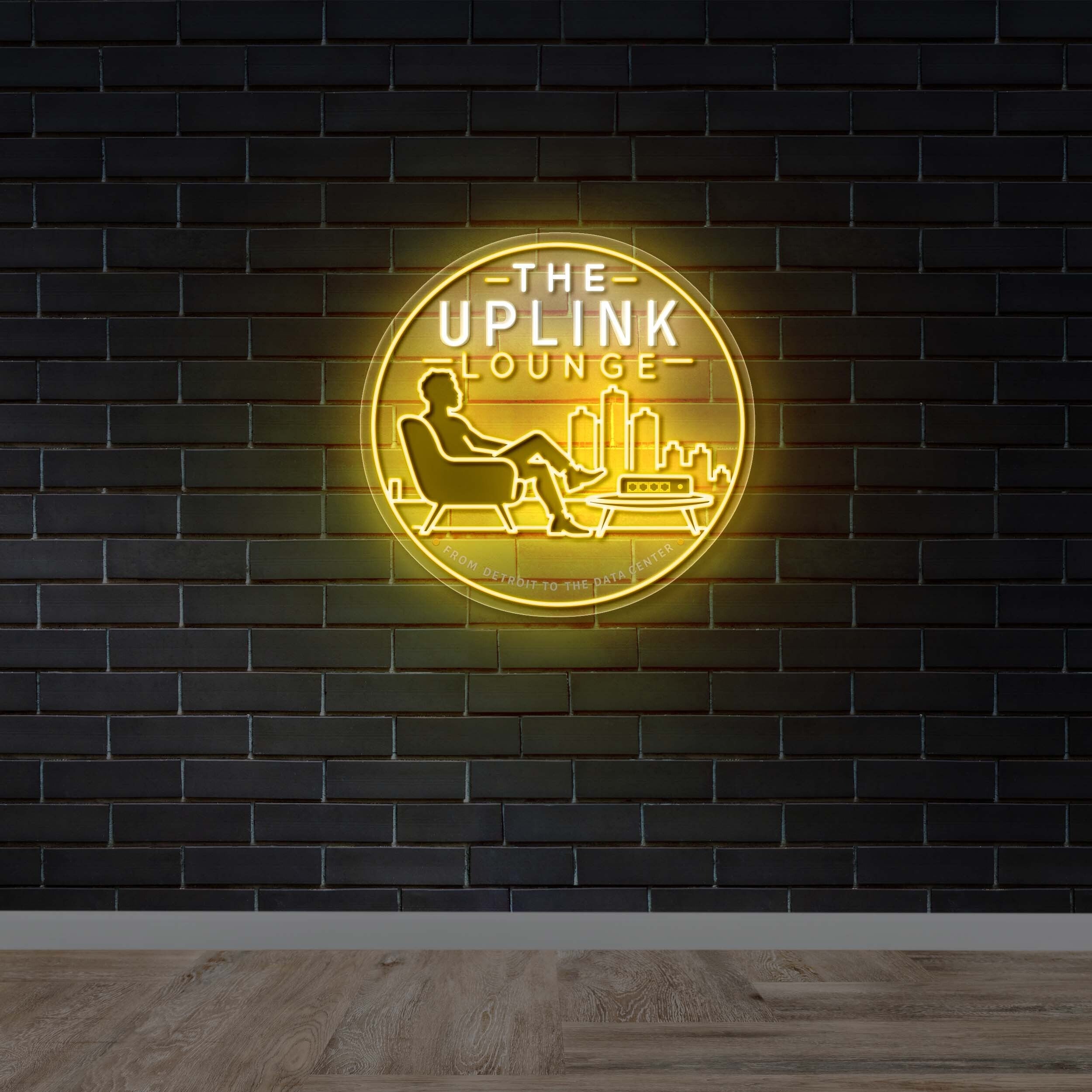 The Uplink Lounge - Premium Neon Artwork