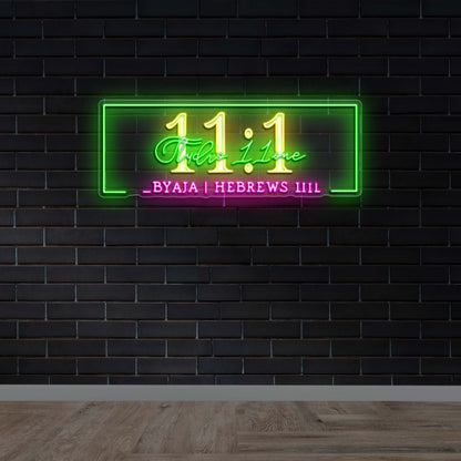 BYAJA | HEBREWS - Premium Neon Artwork