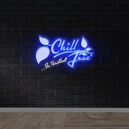 Chill Be Thrilled Tree - Premium Neon Artwork