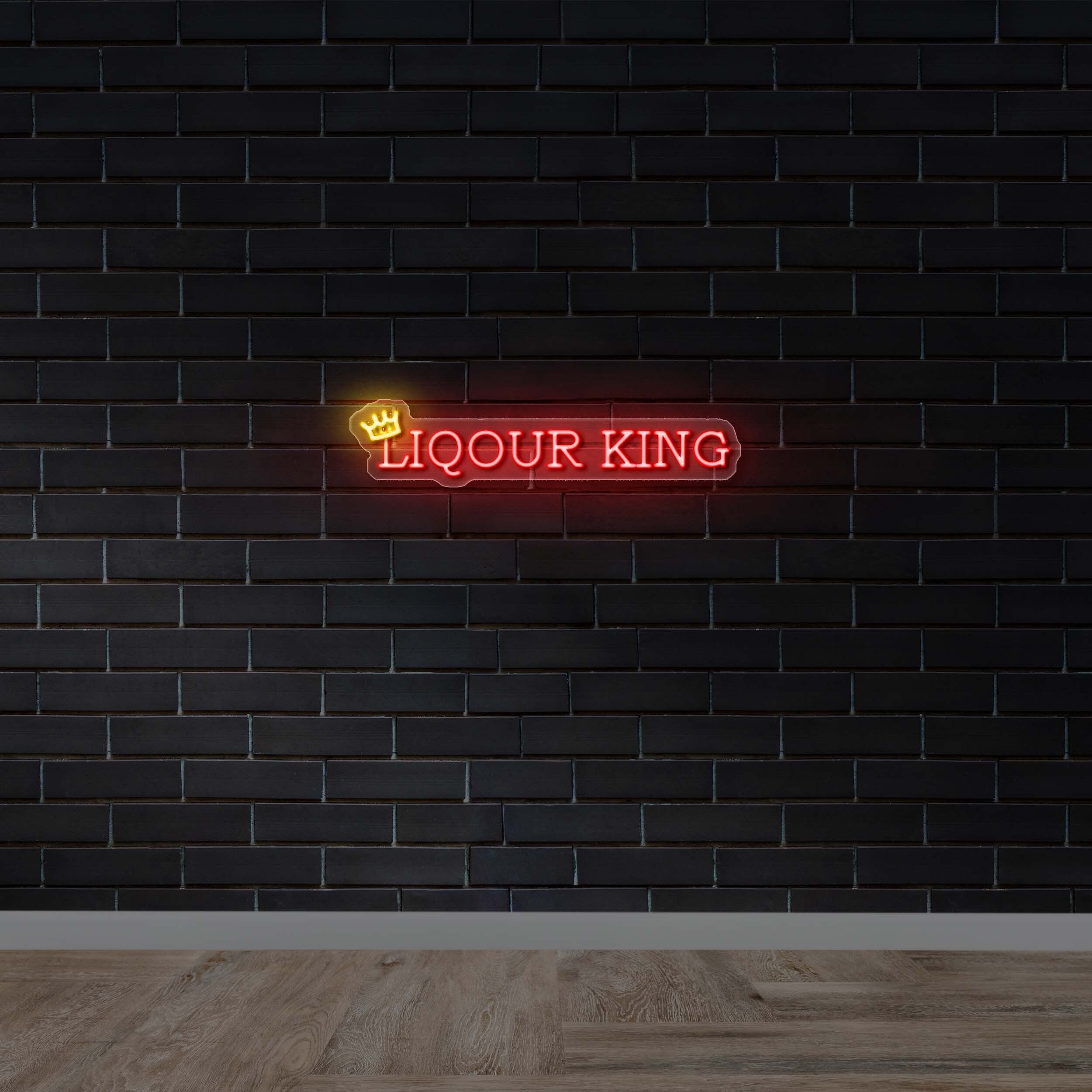 LIQOUR KING - Premium Neon Artwork