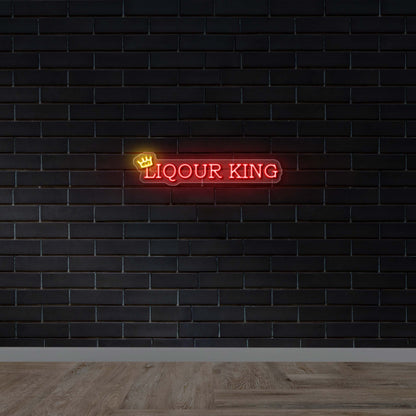LIQOUR KING - Premium Neon Artwork