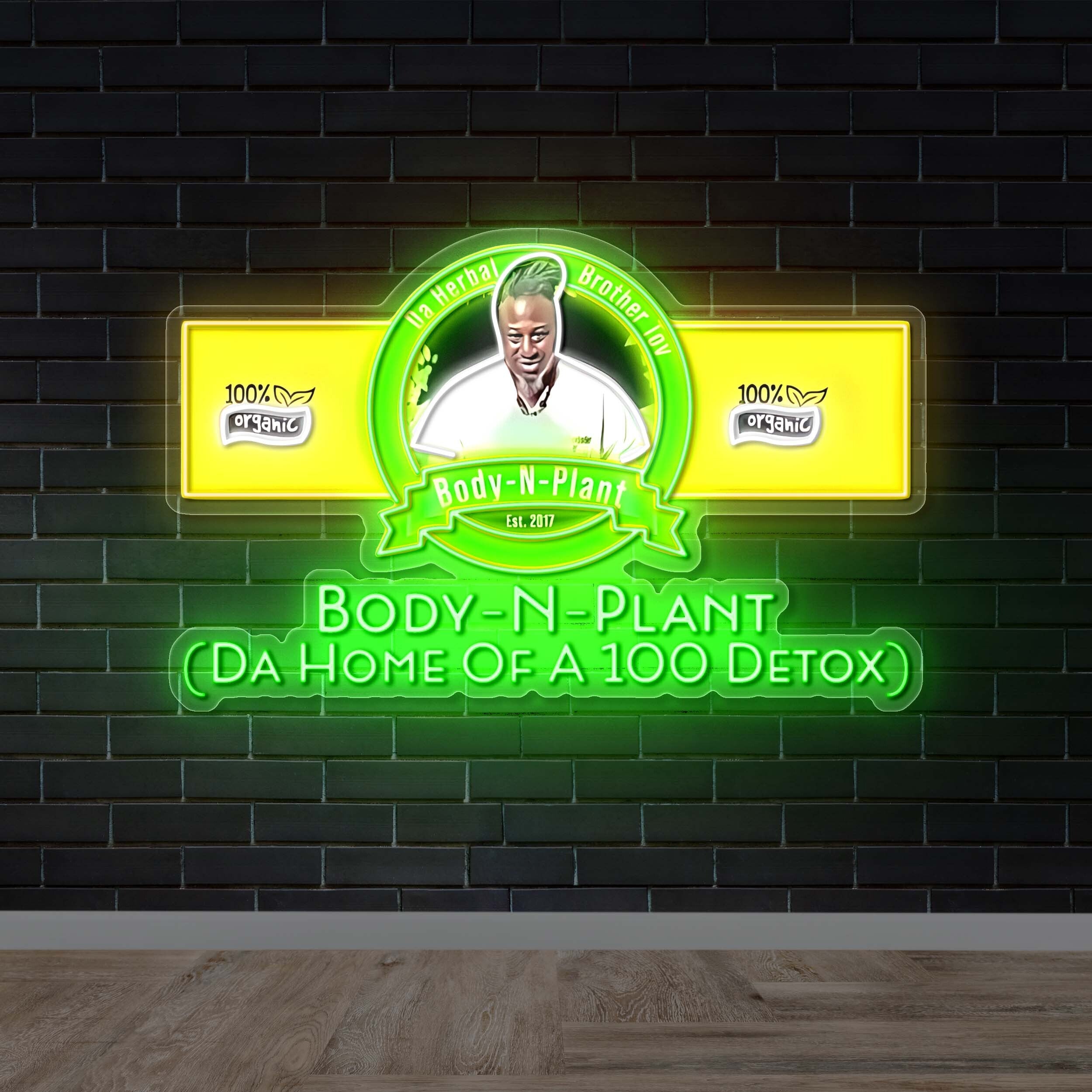 Da Home Of A 100 Detox - Premium Neon Artwork