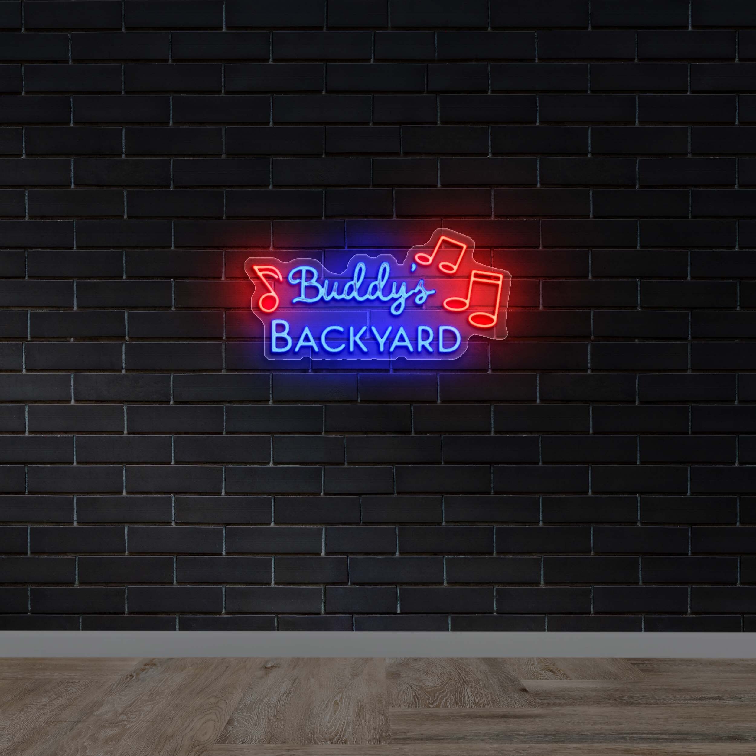 BUDDY'S BACKYARD (3rd Version) - Premium Neon Artwork