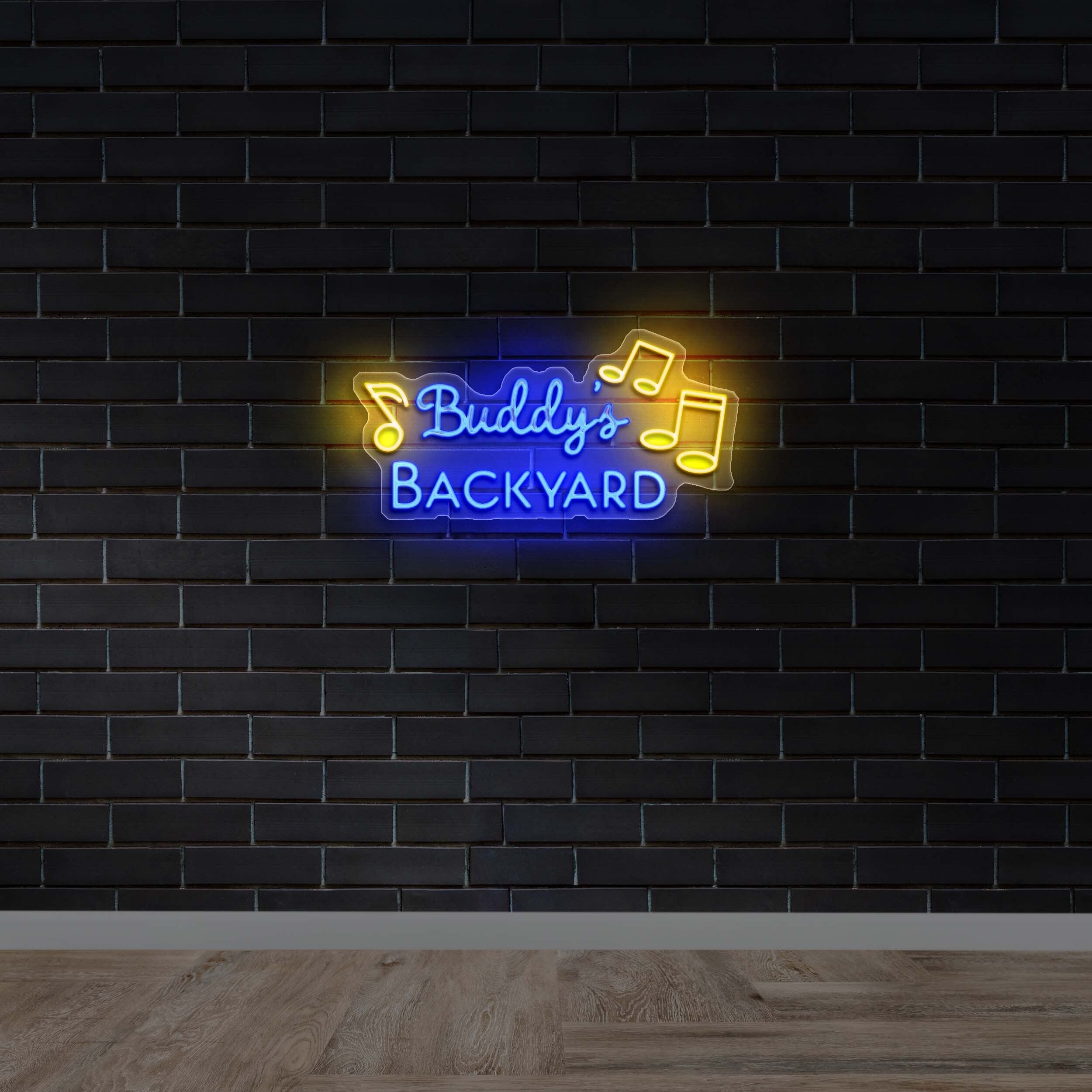 BUDDY'S BACKYARD (3rd Version) - Premium Neon Artwork