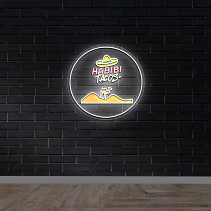 Habibi Tacos - Premium Neon Artwork