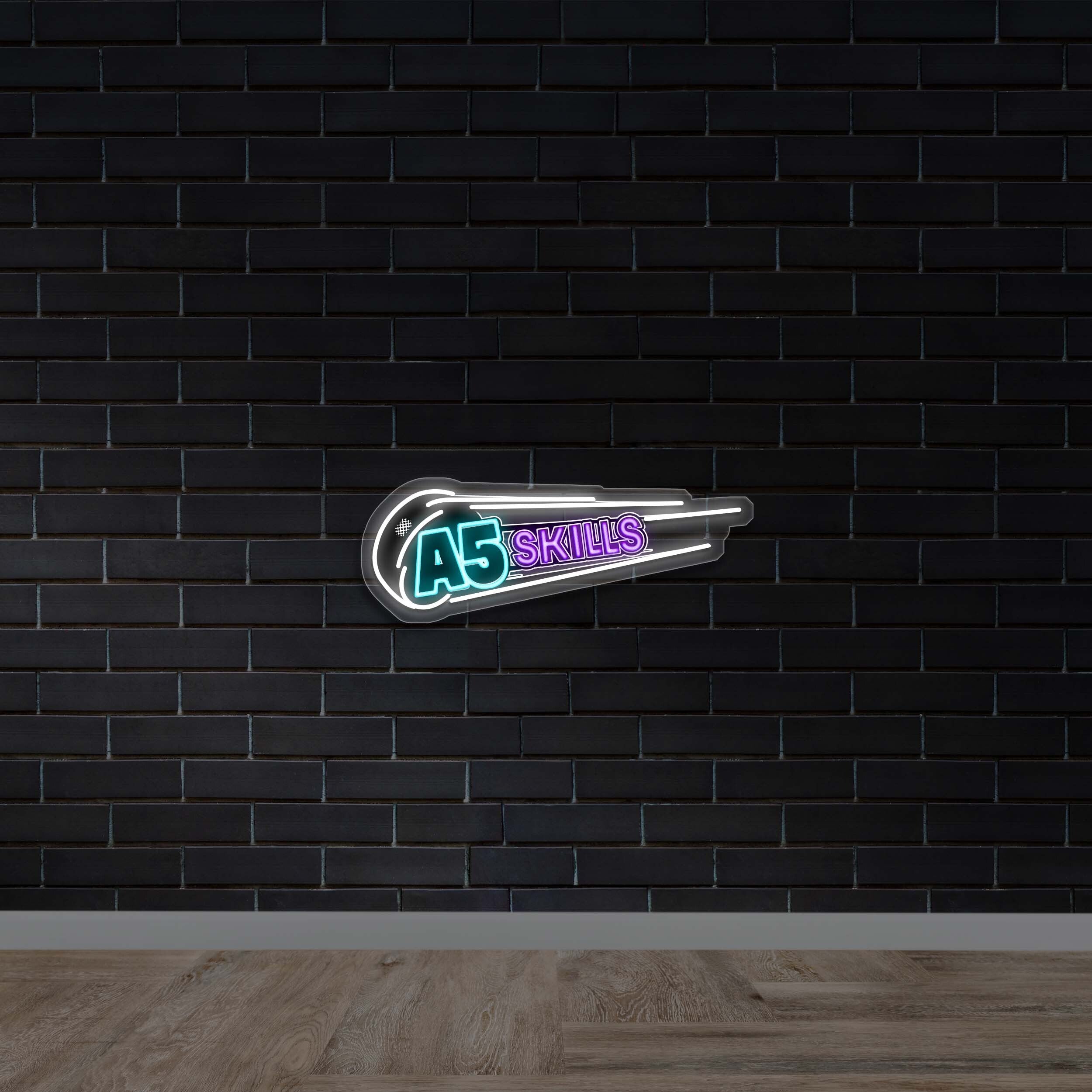 A5 Skills - Premium Neon Artwork