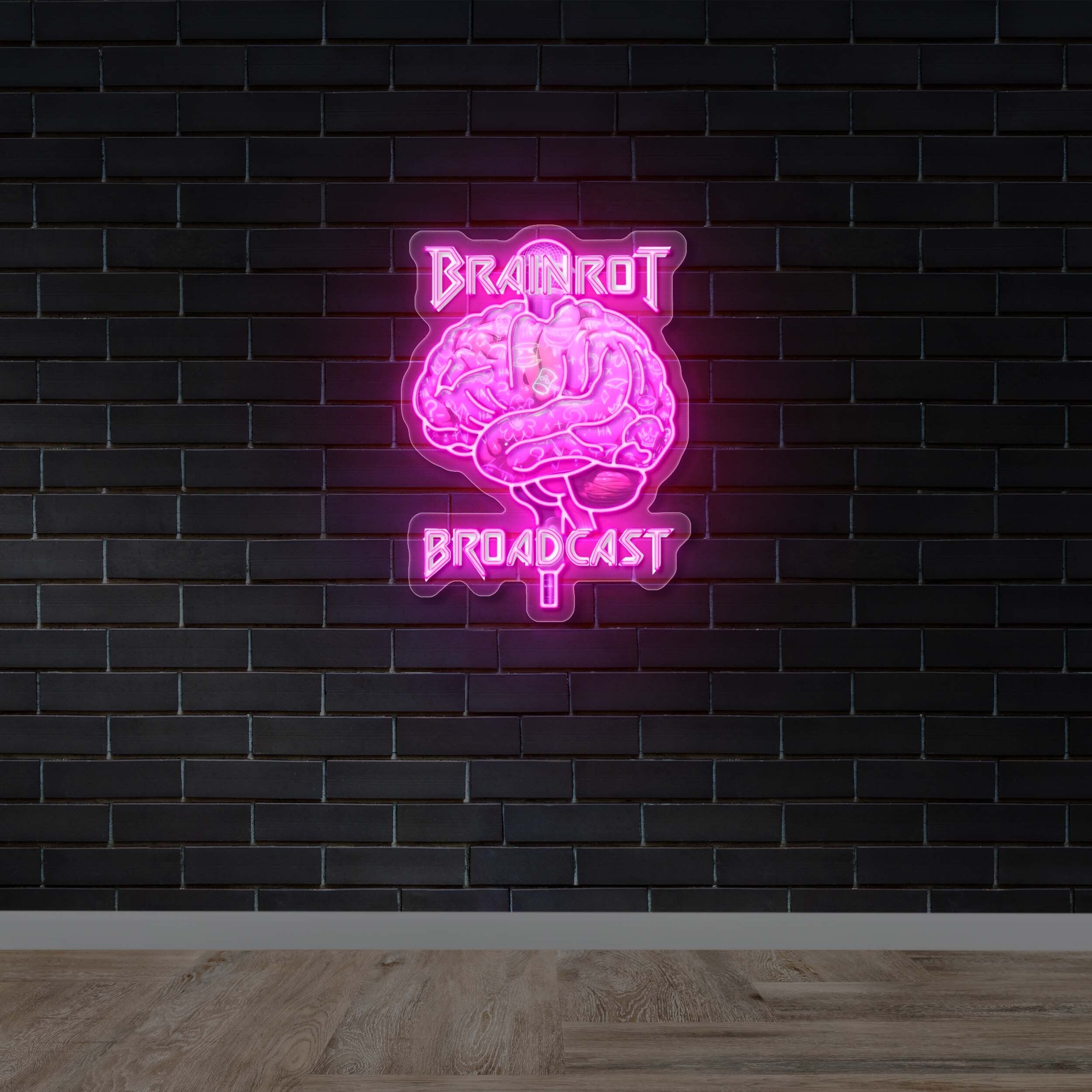 Brainrot Broadcast - Premium Neon Artwork