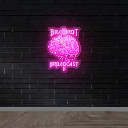 Brainrot Broadcast - Premium Neon Artwork