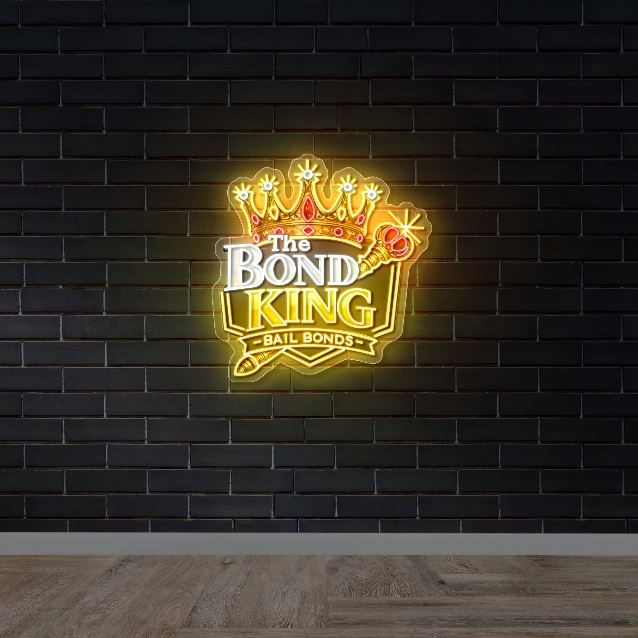 The Bond King Bail Bonds -  Premium Neon Artwork