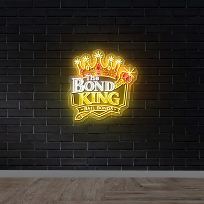 The Bond King Bail Bonds -  Premium Neon Artwork