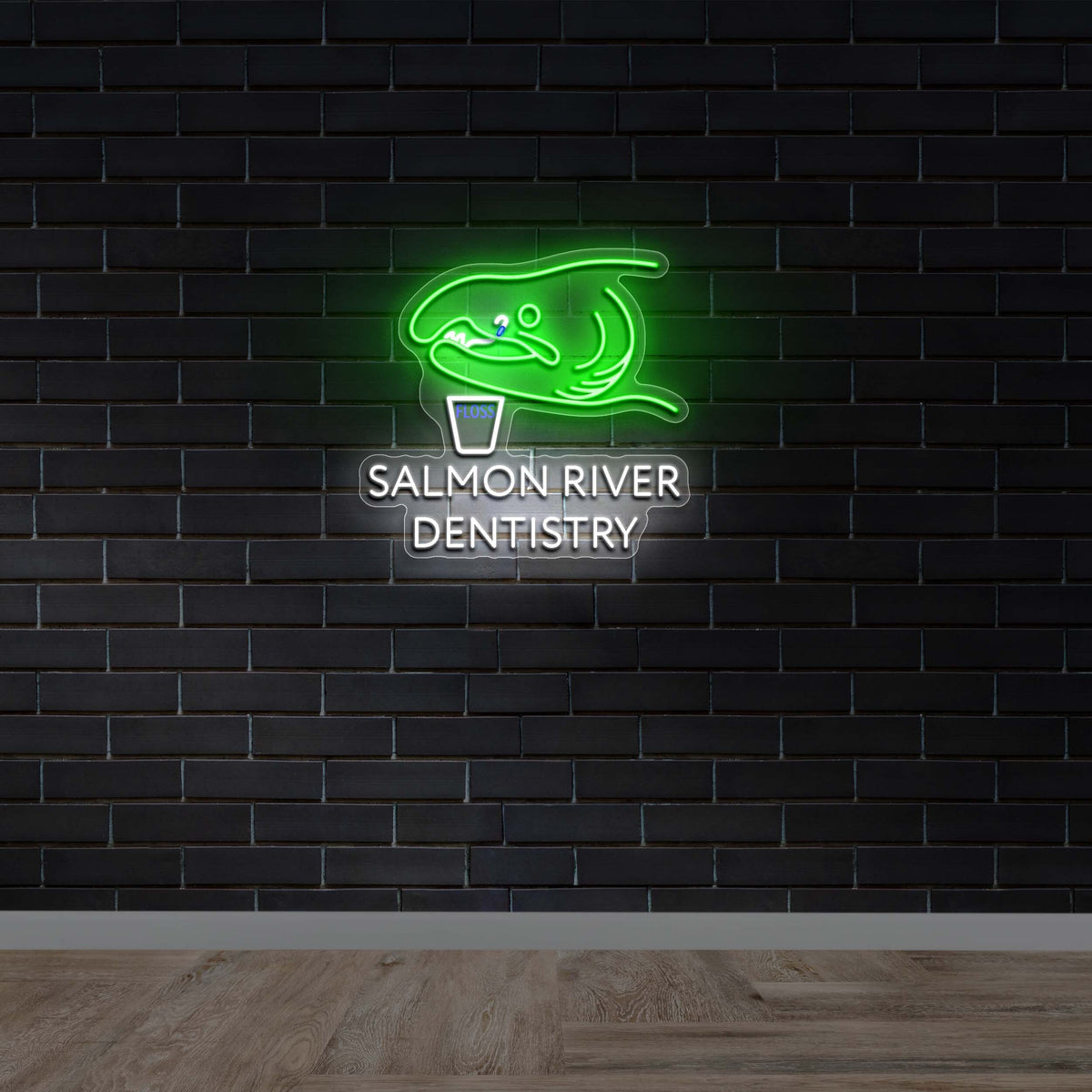 Salmon River Dentistry - Premium Neon Artwork