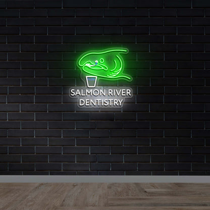 Salmon River Dentistry - Premium Neon Artwork