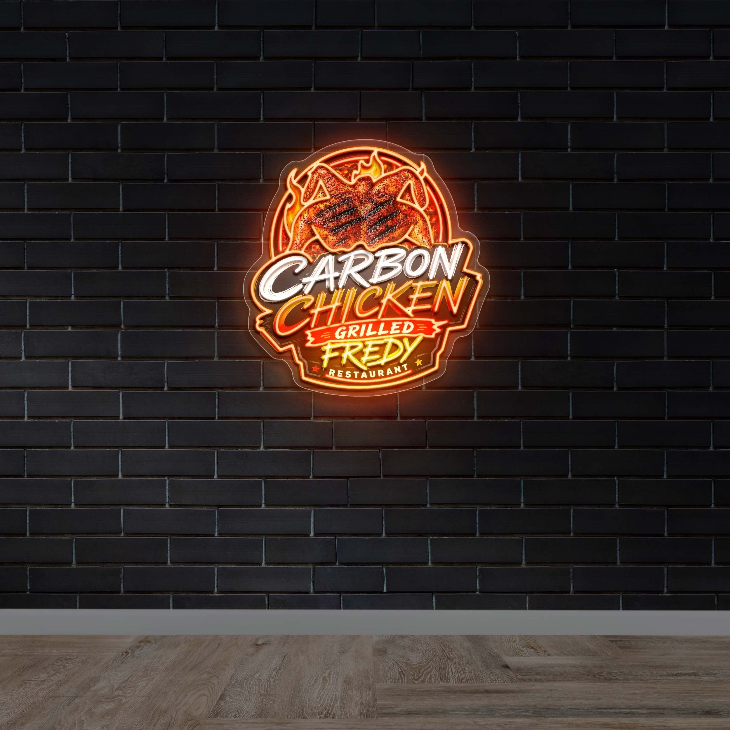 CARBON CHICKEN - Premium Neon Artwork