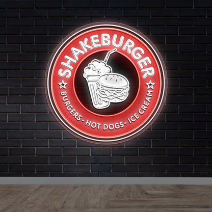 SHAKEBURGER - Premium Neon Artwork