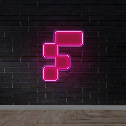 F - Premium Neon Artwork