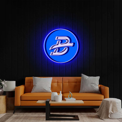 Intertwined B & D - Premium Neon Artwork