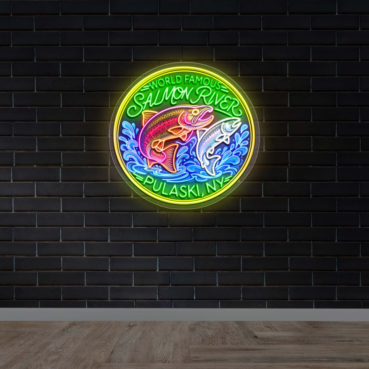 Never Forget Trestle Pool - Premium Neon Artwork