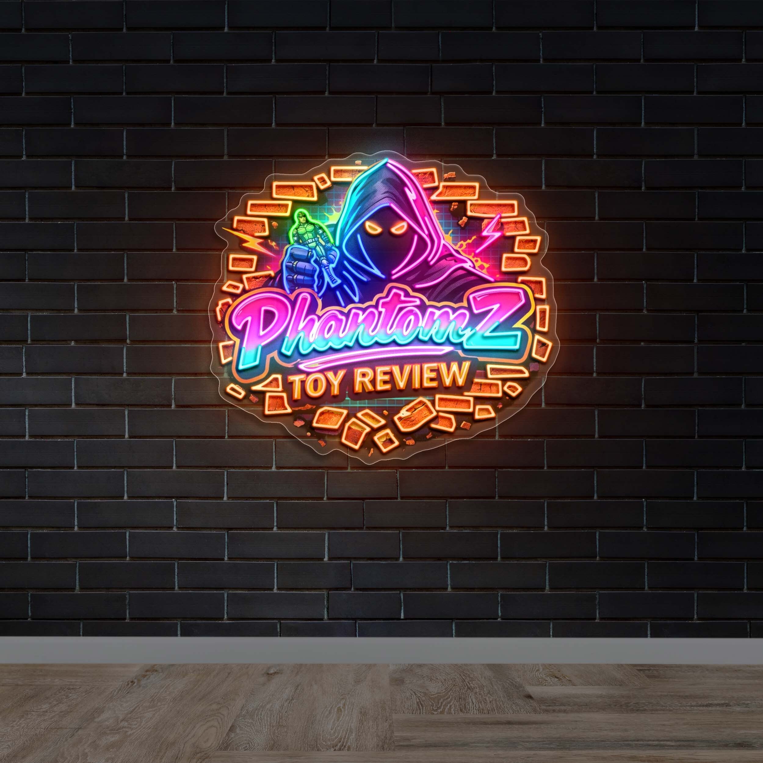 Phantom Z Toy Review - Premium Neon Artwork