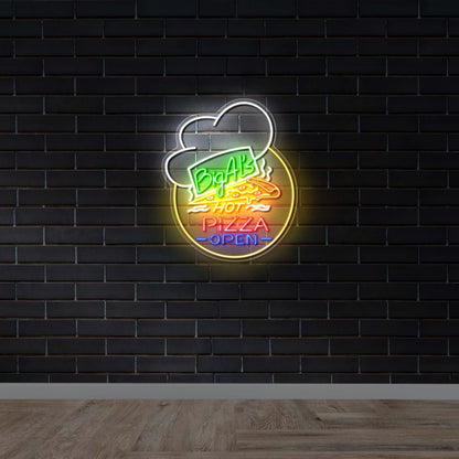Big Al’s Hot Pizza Open - Premium Neon Artwork