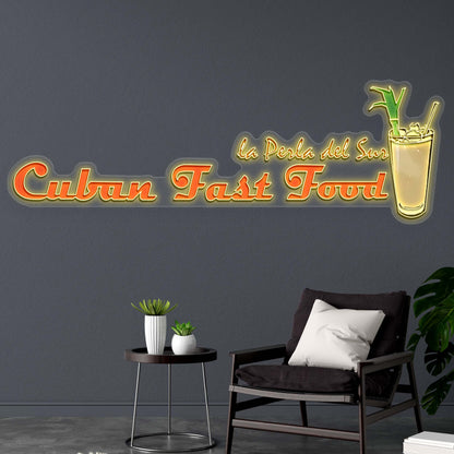 Cuban Fast Food - Premium Neon Artwork
