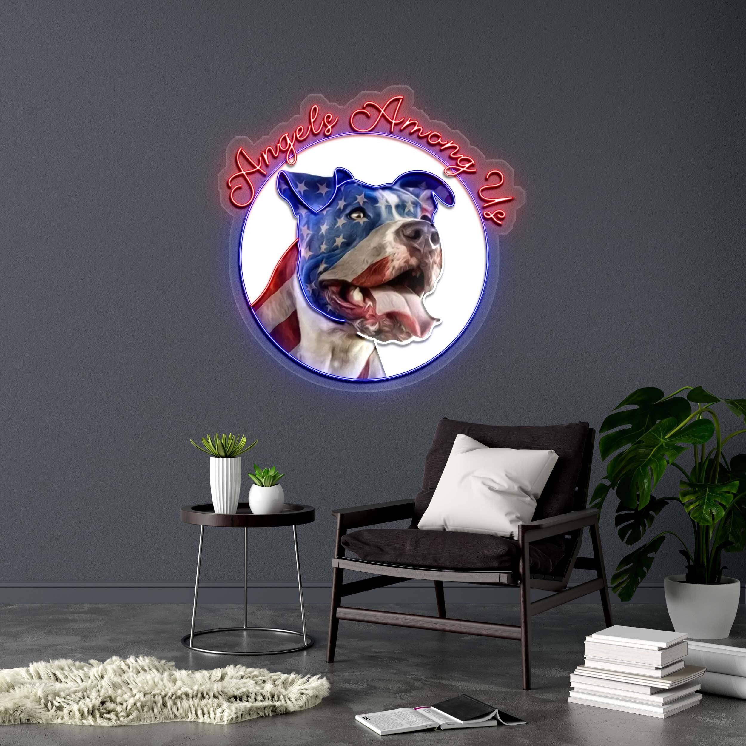 Angels Among Us - Premium Neon Artwork