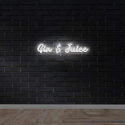 Gin & Juice - Premium Neon Artwork