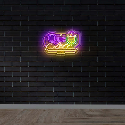 Que Lounge - Premium Neon Artwork