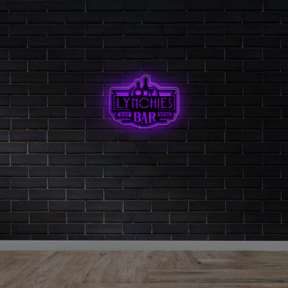 LYNCHIES BAR EST 2026 - Premium Neon Artwork