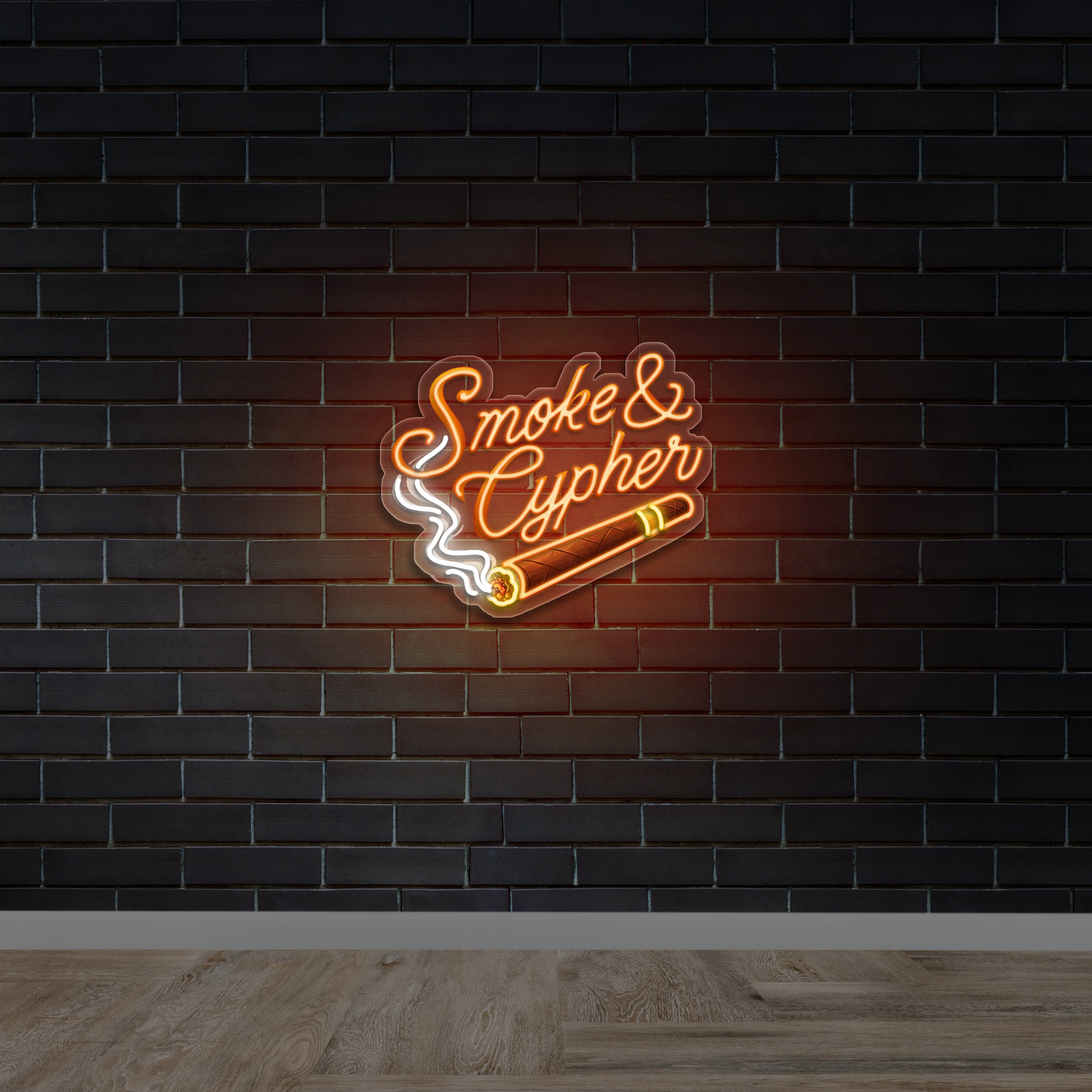 Smoke & Cypher - Premium Neon Artwork