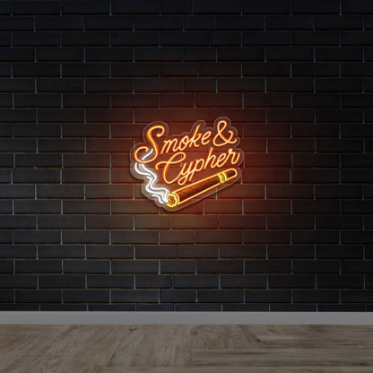 Smoke & Cypher - Premium Neon Artwork