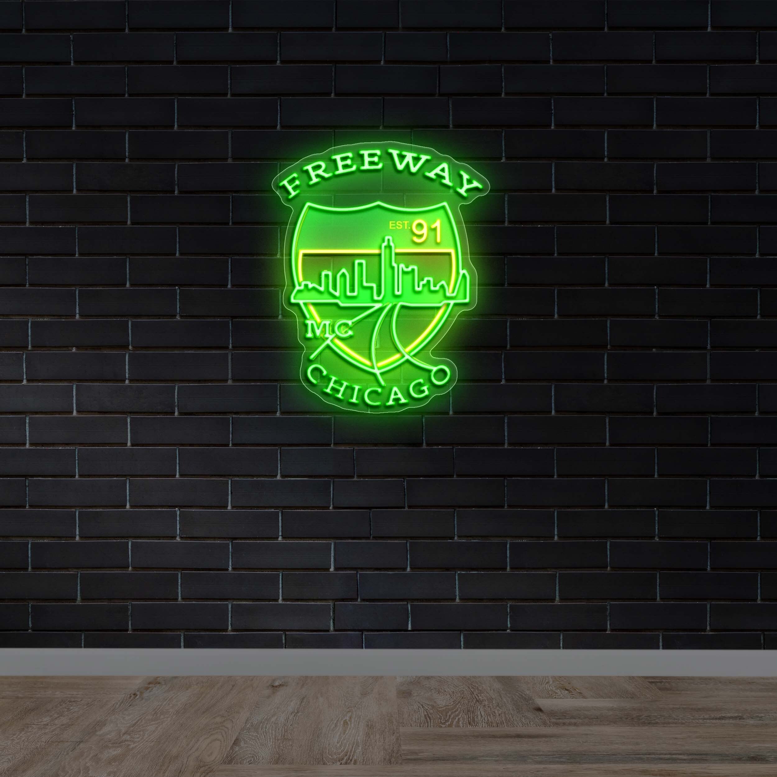 Freeway Chicago - Premium Neon Artwork
