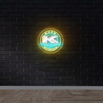 KUSH MOUNTAIN - Premium Neon Artwork
