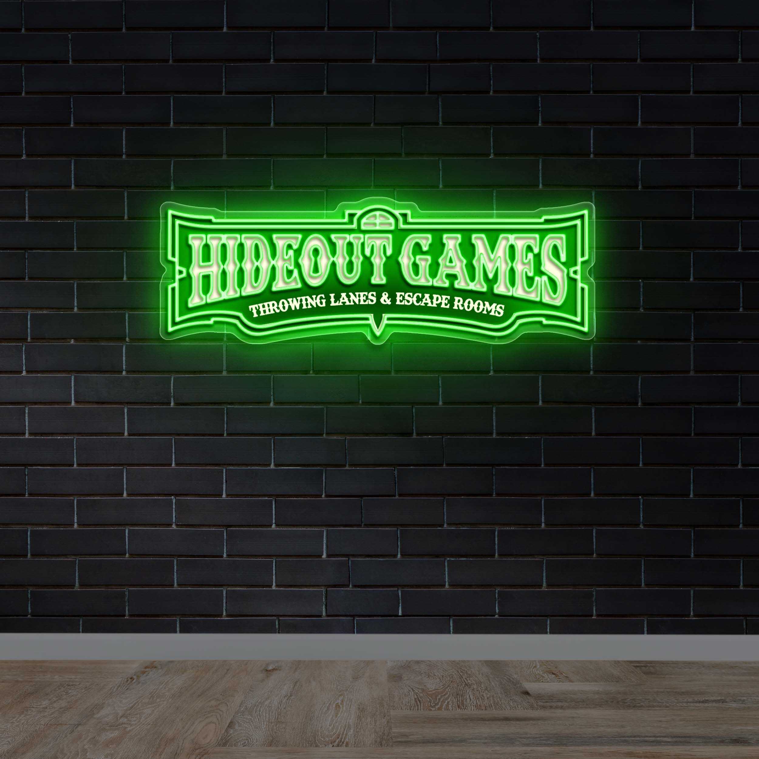 Hideout Games | 2nd Version - Premium Neon Artwork