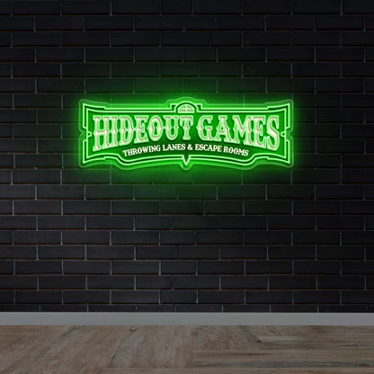 Hideout Games | 2nd Version - Premium Neon Artwork