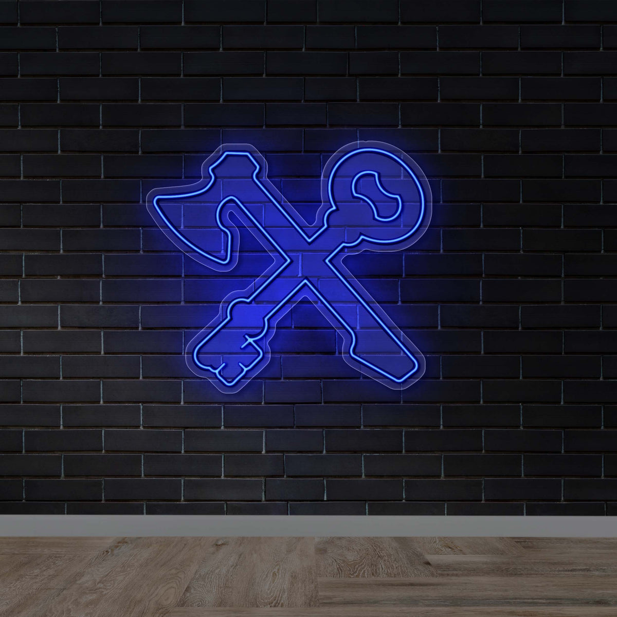 Axe and Key - Premium Neon Artwork